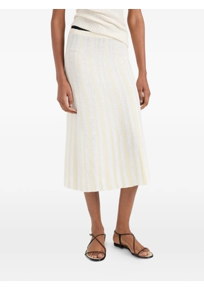 Proenza Schouler White Label Isley rib-knit midi skirt - Neutrals