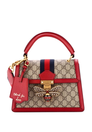 Gucci Pre-Owned Queen Margaret Top Handle Bag GG Coated Canvas with Leather Small satchel - Red