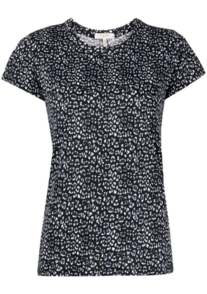 rag & bone leopard-print short-sleeved T-shirt - Black