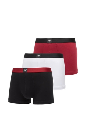 Ea7 Emporio Armani logo-waistband boxers (set of three) - Red