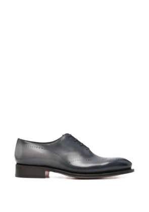 Santoni leather oxford shoes - Blue