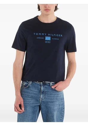 Tommy Hilfiger logo-print cotton T-shirt - Blue