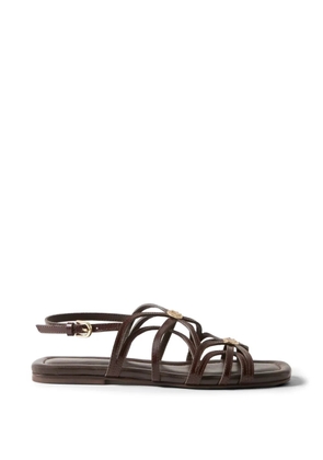 Claudie Pierlot strappy medallion-detail sandals - Brown