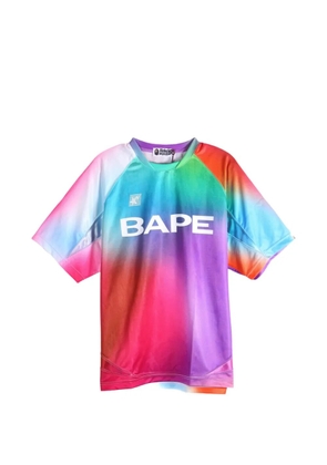 A BATHING APE® gradient-effect logo-print T-shirt - Pink