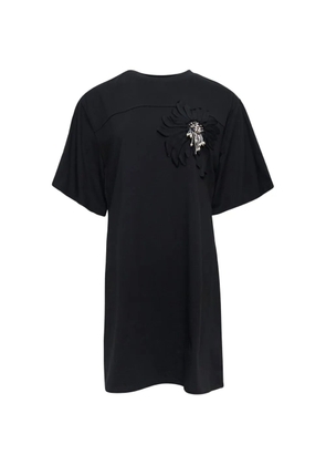 3.1 Phillip Lim flower-embellished belted mini dress - Black