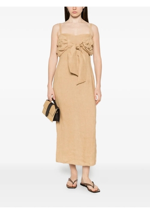 Marella Vicario sleeveless midi dress - Neutrals