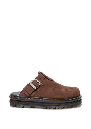 Dr Martens Zebzag buckled mules - Brown