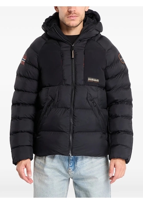 Napapijri hooded zipped padded jacket - Black