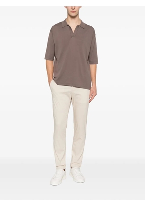 Jacob Cohën logo-patch button-fastening trousers - Neutrals