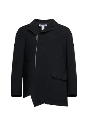 Comme Des Garçons Shirt asymmetric zip-fastening jacket - Black