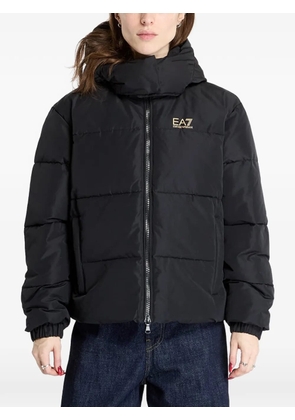 Ea7 Emporio Armani padded hooded jacket - Black