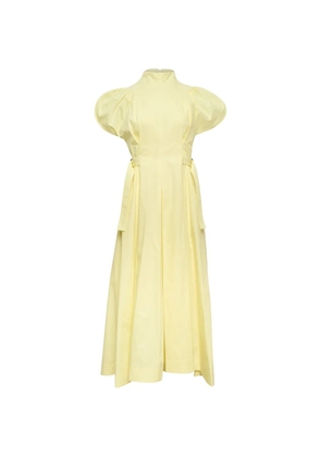 3.1 Phillip Lim belted puff-sleeve dress - Yellow