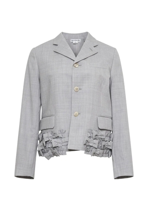 Comme Des Garçons Girl bow-embellished ruffled jacket - Grey