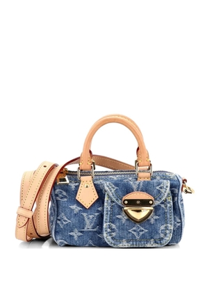 Louis Vuitton Pre-Owned Speedy Bandouliere NM Bag Monogram Denim Nano crossbody bag - Blue