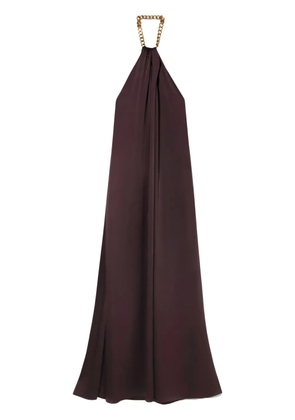 Stella McCartney chain halterneck gown - Brown