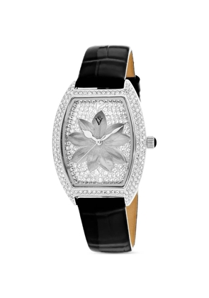 CHRISTIAN VAN SANT Lotus Crystal 36mm quartz watch - Silver