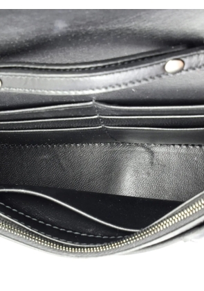 Balenciaga Pre-Owned Hourglass Chain Wallet Leather with Crystal Detail crossbody bag - Black