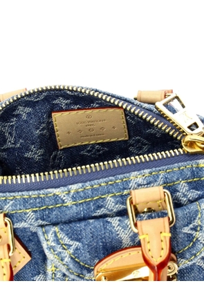 Louis Vuitton Pre-Owned Speedy Bandouliere NM Bag Monogram Denim Nano crossbody bag - Blue