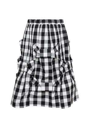 Comme Des Garçons Girl gingham-check bow-detailed skirt - Black