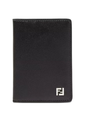FENDI FF logo-plaque card holder - Black