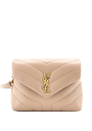 Saint Laurent Pre-Owned Loulou Shoulder Bag Matelasse Chevron Leather Toy crossbody bag - Neutrals