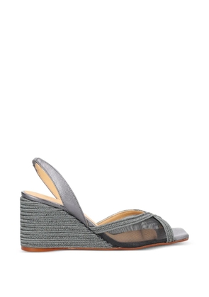 Castañer Betty leather espadrilles - Grey