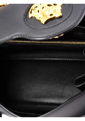 Versace Pre-Owned La Medusa Top Handle Bag Leather Medium satchel - Black