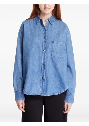 JJXX JXKendra patch-pocket denim shirt - Blue