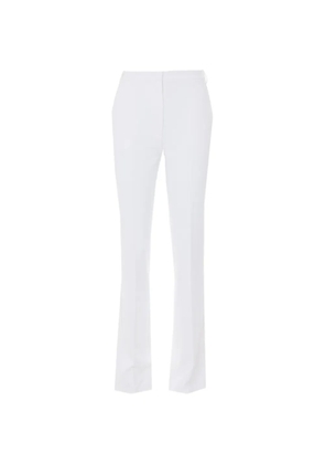 Patrizia Pepe structured straight-leg trousers - White