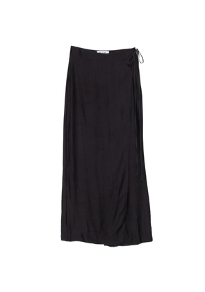 Blugirl wrap-style textured skirt - Black