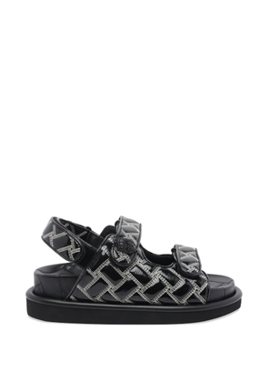 Kurt Geiger London Orson patent leather sandals - Black