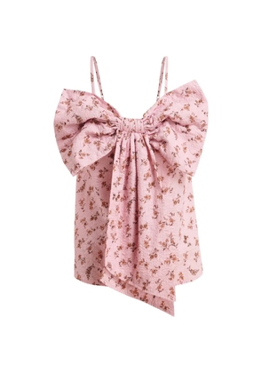 Essentiel Antwerp floral-print bow-detail blouse - Pink
