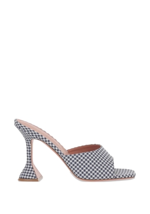 Amina Muaddi Lupita gingham-pattern sandals - Blue