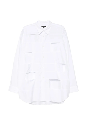 Comme des Garçons Homme Plus cut-out shirt - White