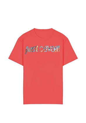 Just Cavalli logo-print cotton T-shirt - Red