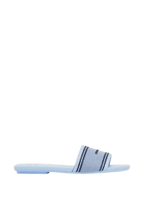 Armani Exchange jacquard flat sandals - Blue