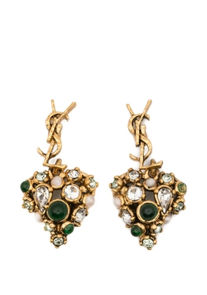 Saint Laurent Cassandre drop earrings - Gold