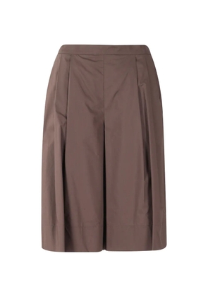 MeimeiJ pleated wide-leg shorts - Brown