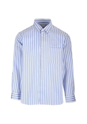 Comme Des Garçons Shirt striped cotton shirt - Blue