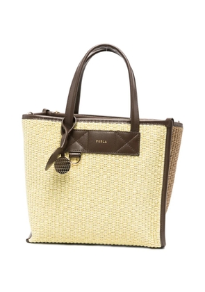 Furla small Divide It logo-detail tote bag - Neutrals