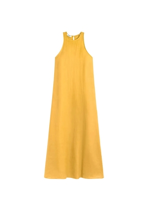Ecoalf Ukara sleeveless halterneck dress - Yellow