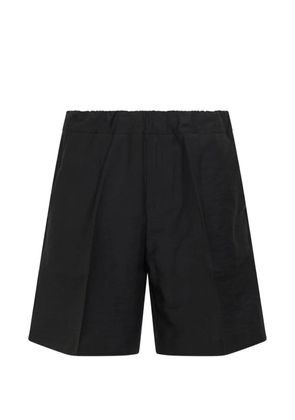Costumein pleated cotton shorts - Black