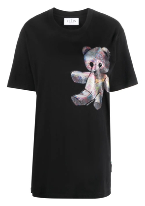 Philipp Plein teddy bear-print cotton T-shirt - Black
