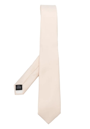 Tagliatore textured-finish pointed-tip tie - Neutrals