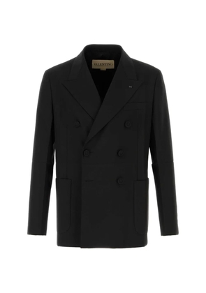 Valentino Garavani double-breasted wool blazer - Black
