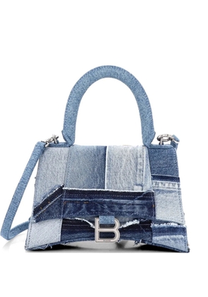 Balenciaga Pre-Owned Hourglass Top Handle Bag Patchwork Denim Small satchel - Blue
