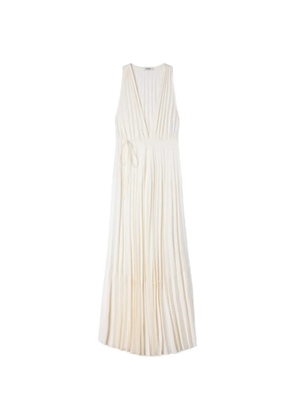 SANDRO V-neck maxi dress - Neutrals