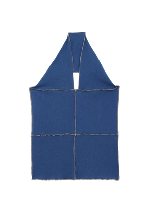Baserange Cinder ribbed halter top - Blue