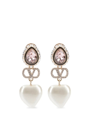 Valentino Garavani VLogo Signature crystal-embellished earrings - Gold