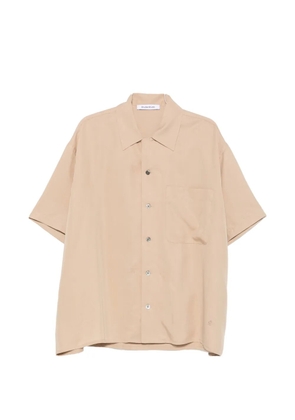 Études Studio buttoned short-sleeve shirt - Neutrals